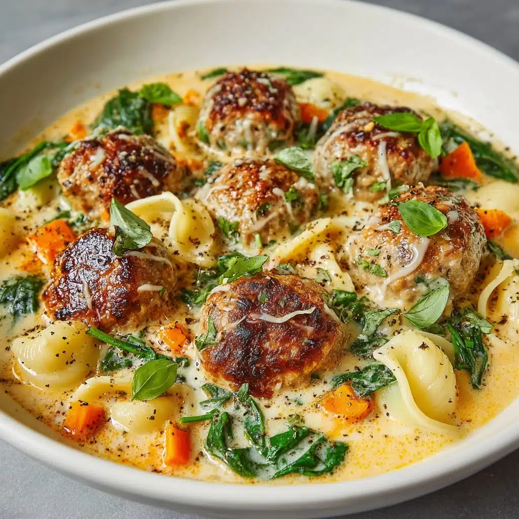 Creamy Italian Meatball Soup Recipe - Recipe Image