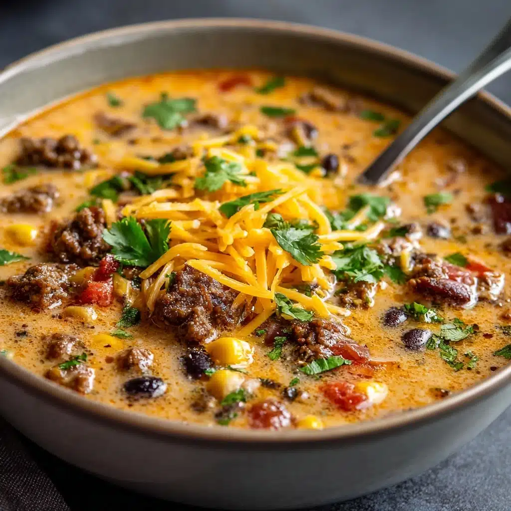 Easy Creamy Taco Soup Recipe - Recipe Image