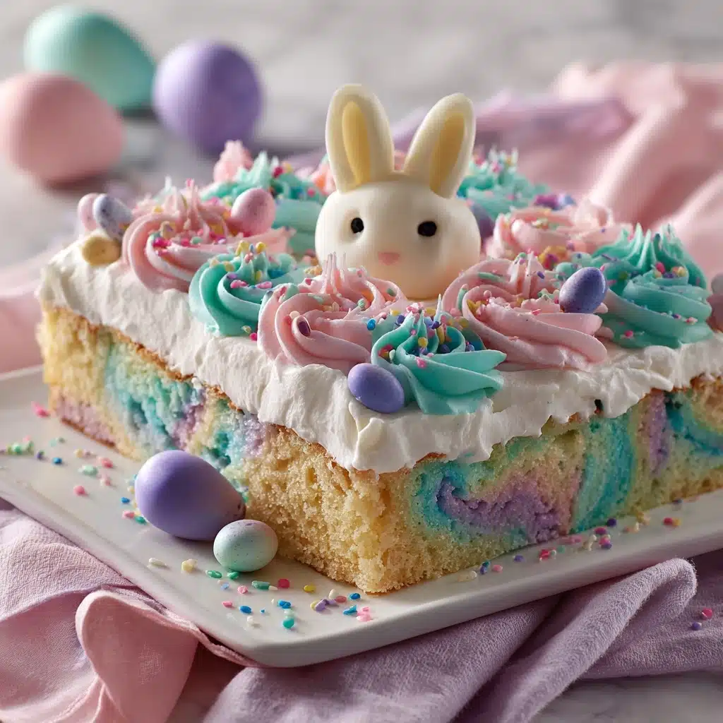 Easter Bunny Poke Cake Recipe - Recipe Image