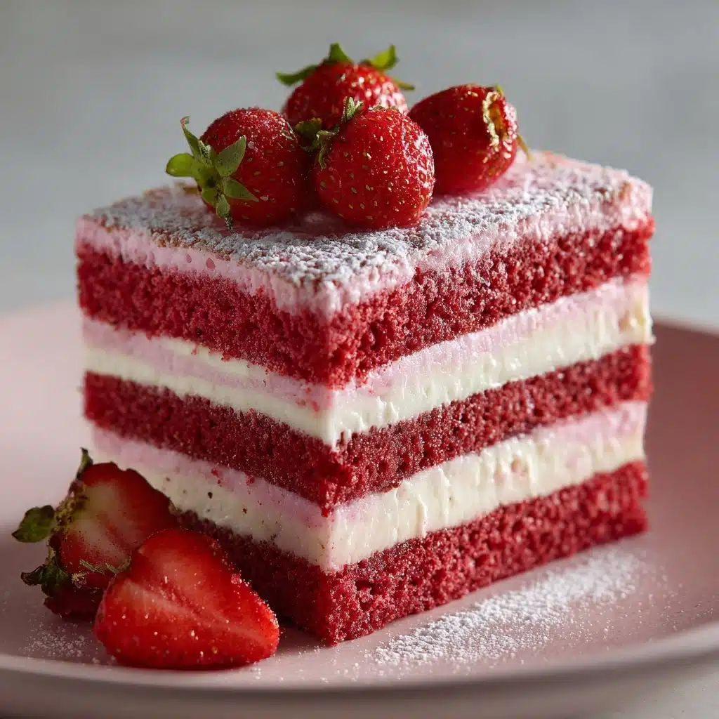 Strawberry Velvet Cake Recipe - Recipe Image