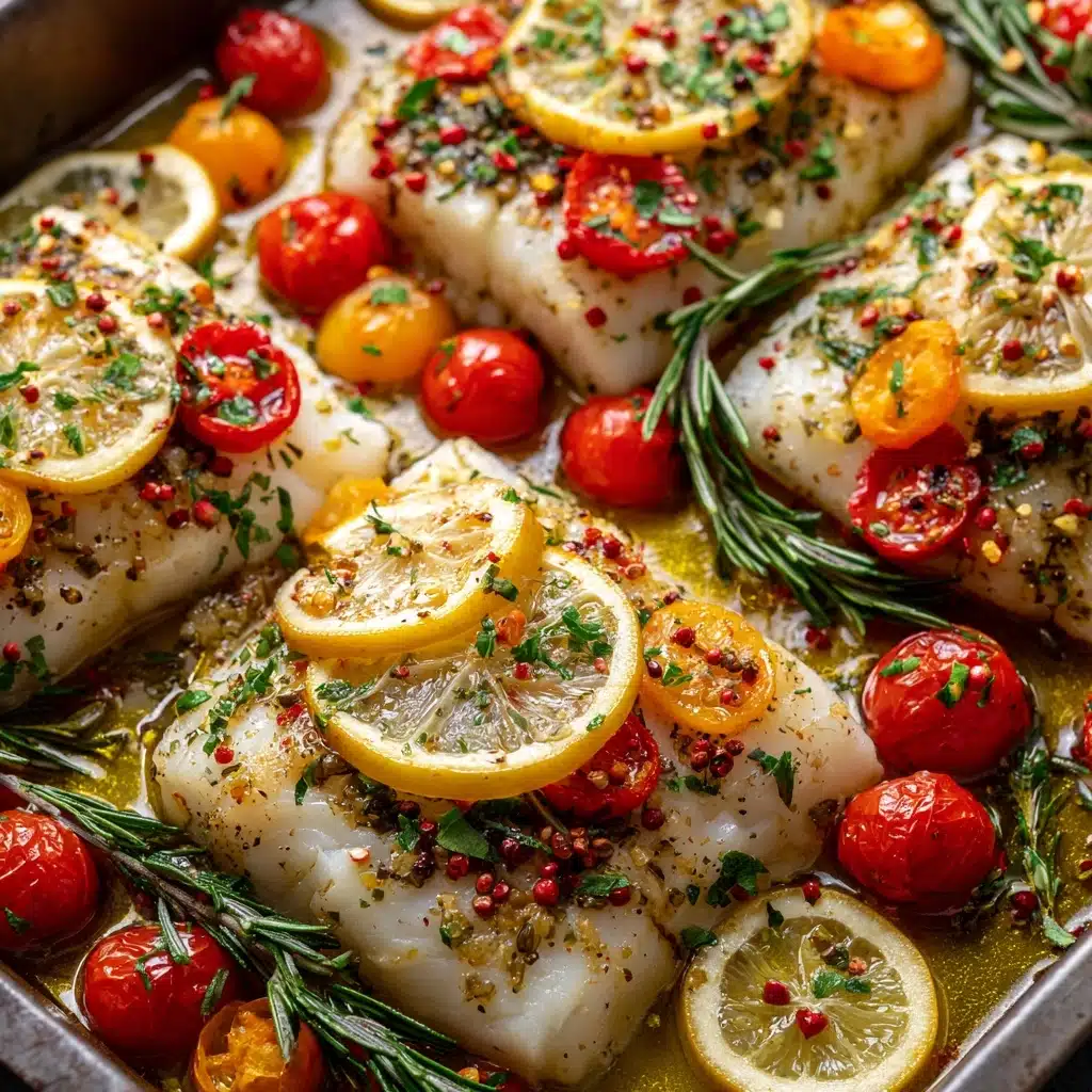 Easy Mediterranean Baked Fish Recipe - Recipe Image