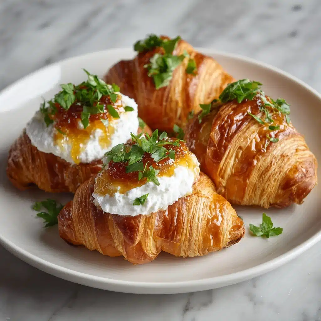 Whipped Ricotta with Burnt Honey Croissants Recipe - Recipe Image