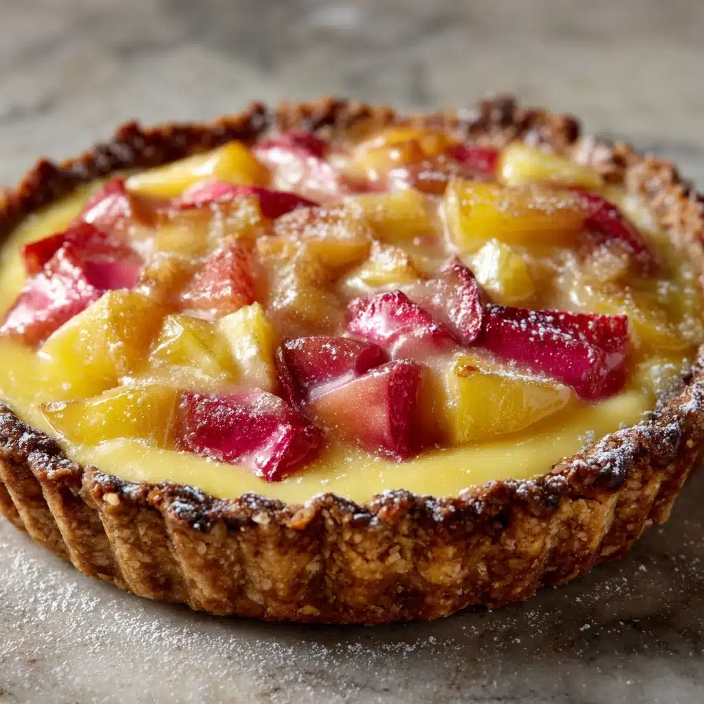Irresistible Rhubarb Custard Kuchen Recipe - Recipe Image