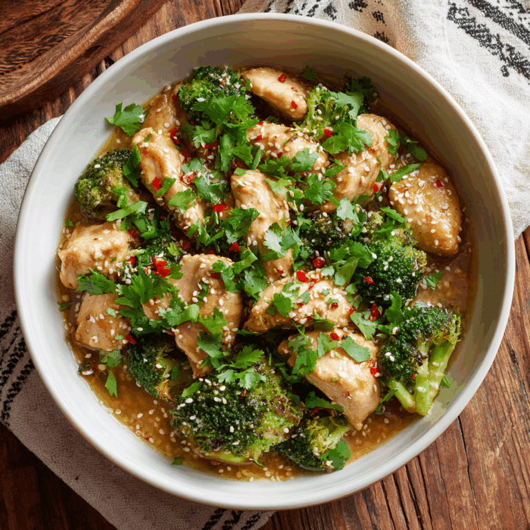 Garlic Chicken with Broccoli Recipe