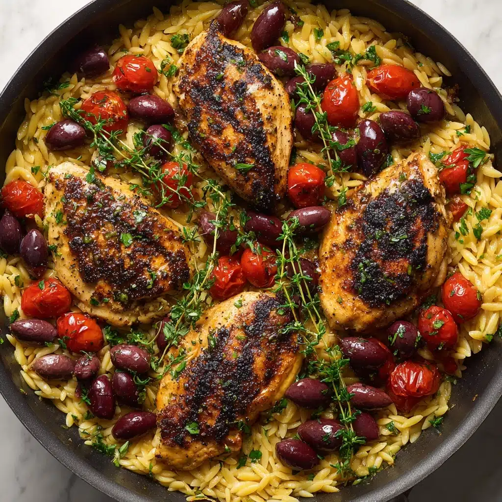 Delicious Mediterranean Chicken with Orzo Recipe - Recipe Image