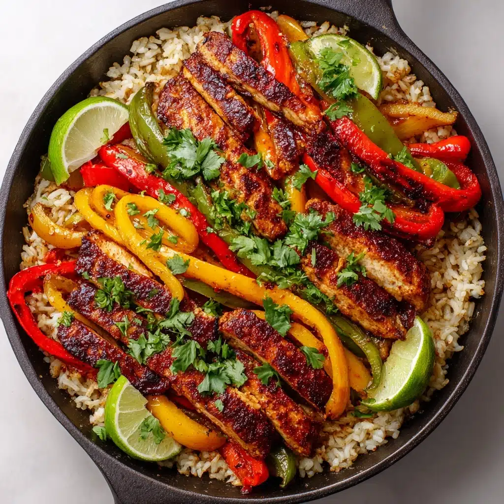 Chicken Fajita Rice Bowl (One Pan) Recipe - Recipe Image