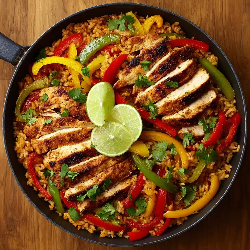 Chicken Fajita Rice Bowl (One Pan) Recipe - Recipe Image