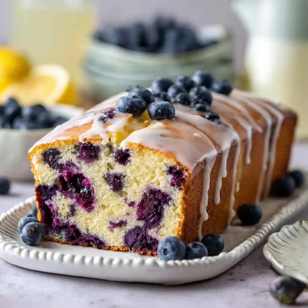 Blueberry Bread with Lemon Glaze Recipe - Recipe Image