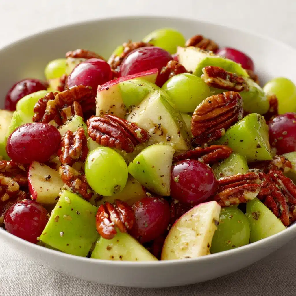 Apple Salad with Honeycrisp Apples, Celery, Grapes, Pecans, and Dried Cranberries Recipe - Recipe Image