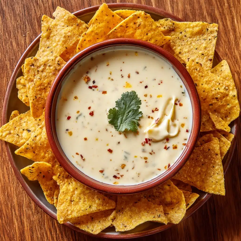 Mexican Restaurant Style White Cheese (Queso) Dip Recipe - Recipe Image