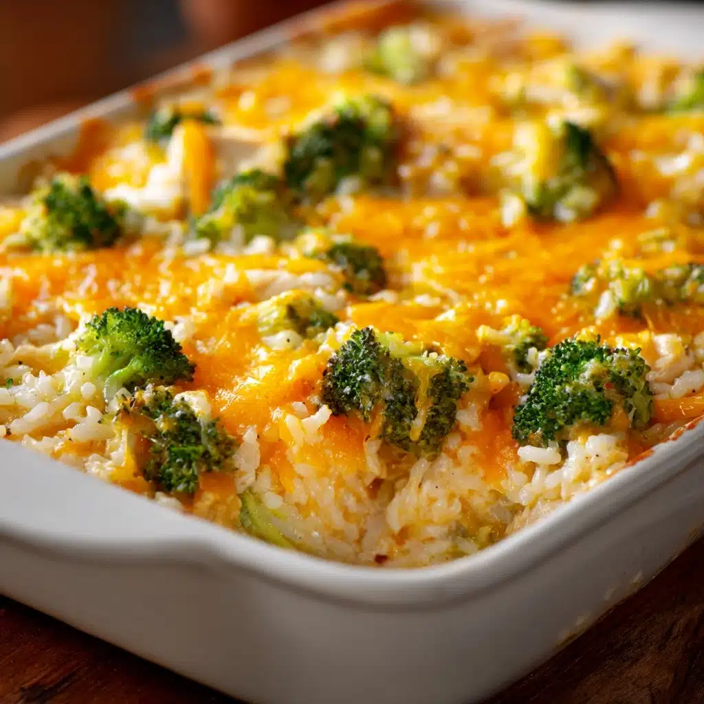 Easy Cheesy Chicken Broccoli Rice Casserole Recipe - Recipe Image