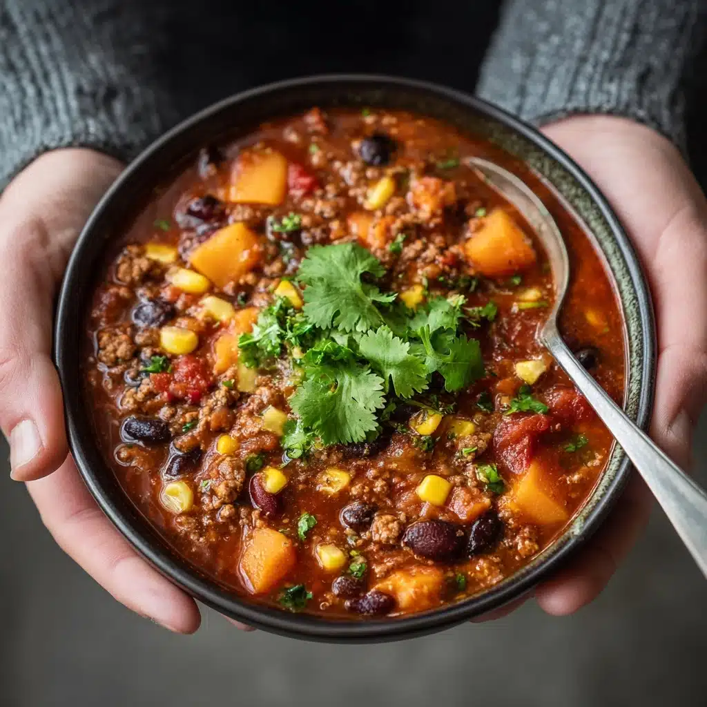 Easy Butternut Squash Chili With Turkey or Beef Recipe - Recipe Image