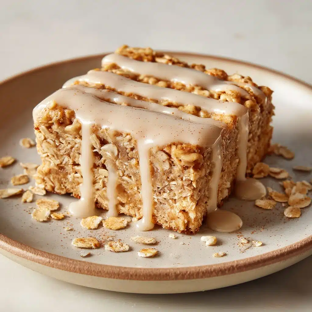 Healthy Sticky Cinnamon Roll Baked Oatmeal Recipe - Recipe Image