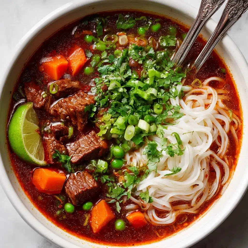 Bò Kho: Spicy Vietnamese Beef Stew with Noodles Recipe - Recipe Image