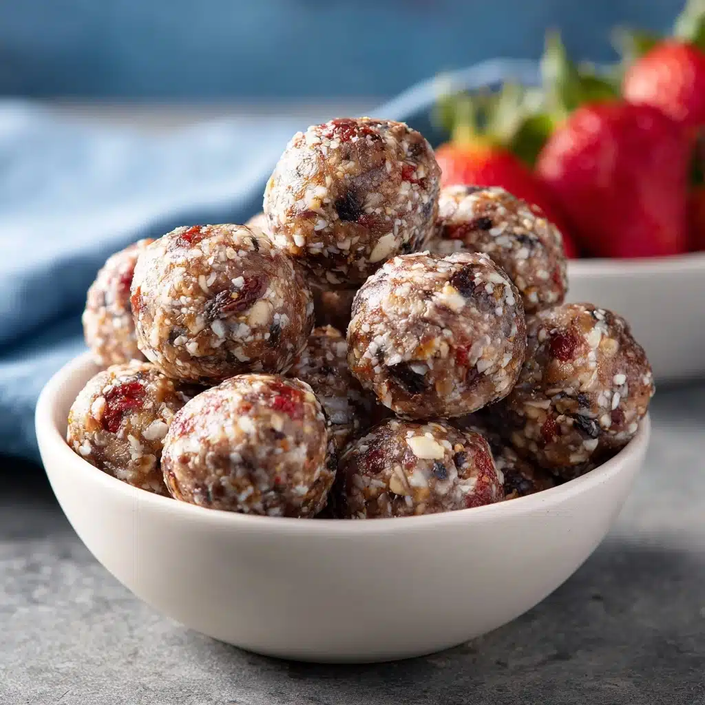 Strawberry Protein Balls Recipe - Recipe Image