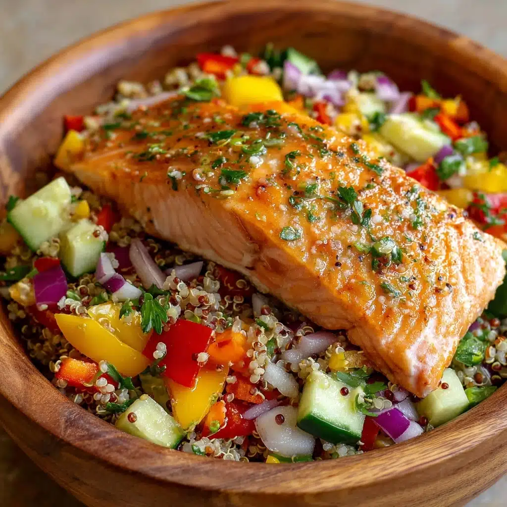 Greek Salmon Quinoa Salad Recipe - Recipe Image