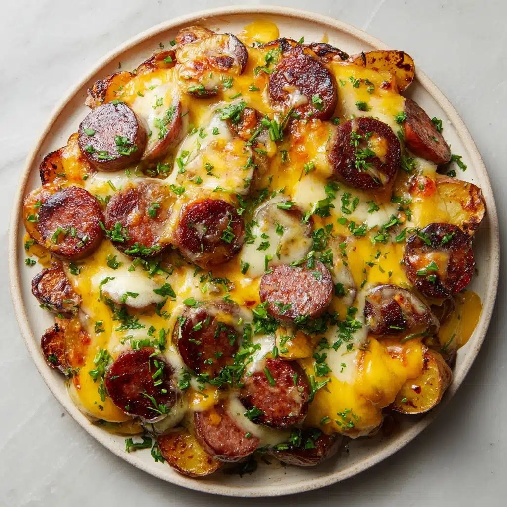 Cheesy Ranch Potatoes and Smoked Sausage Recipe - Recipe Image
