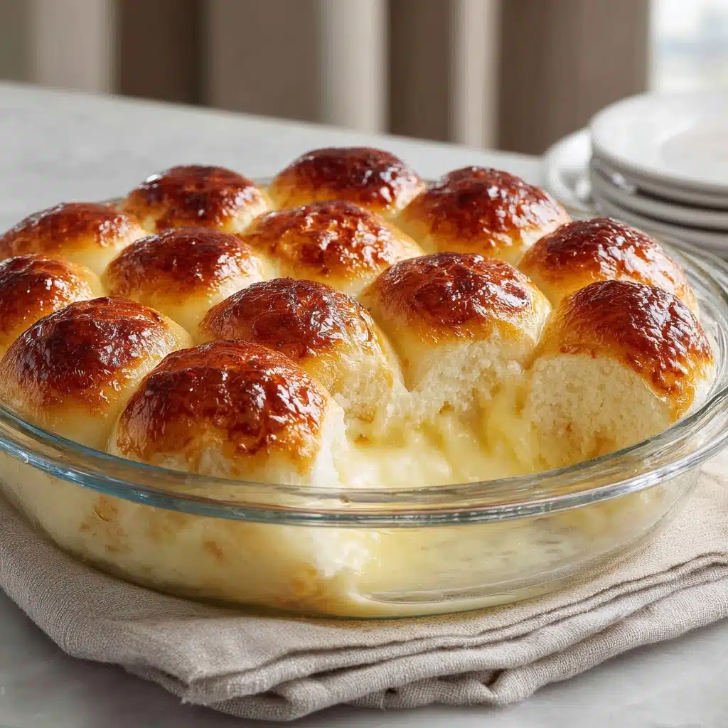 Custard Bread Pudding with Vanilla Sauce Recipe - Recipe Image