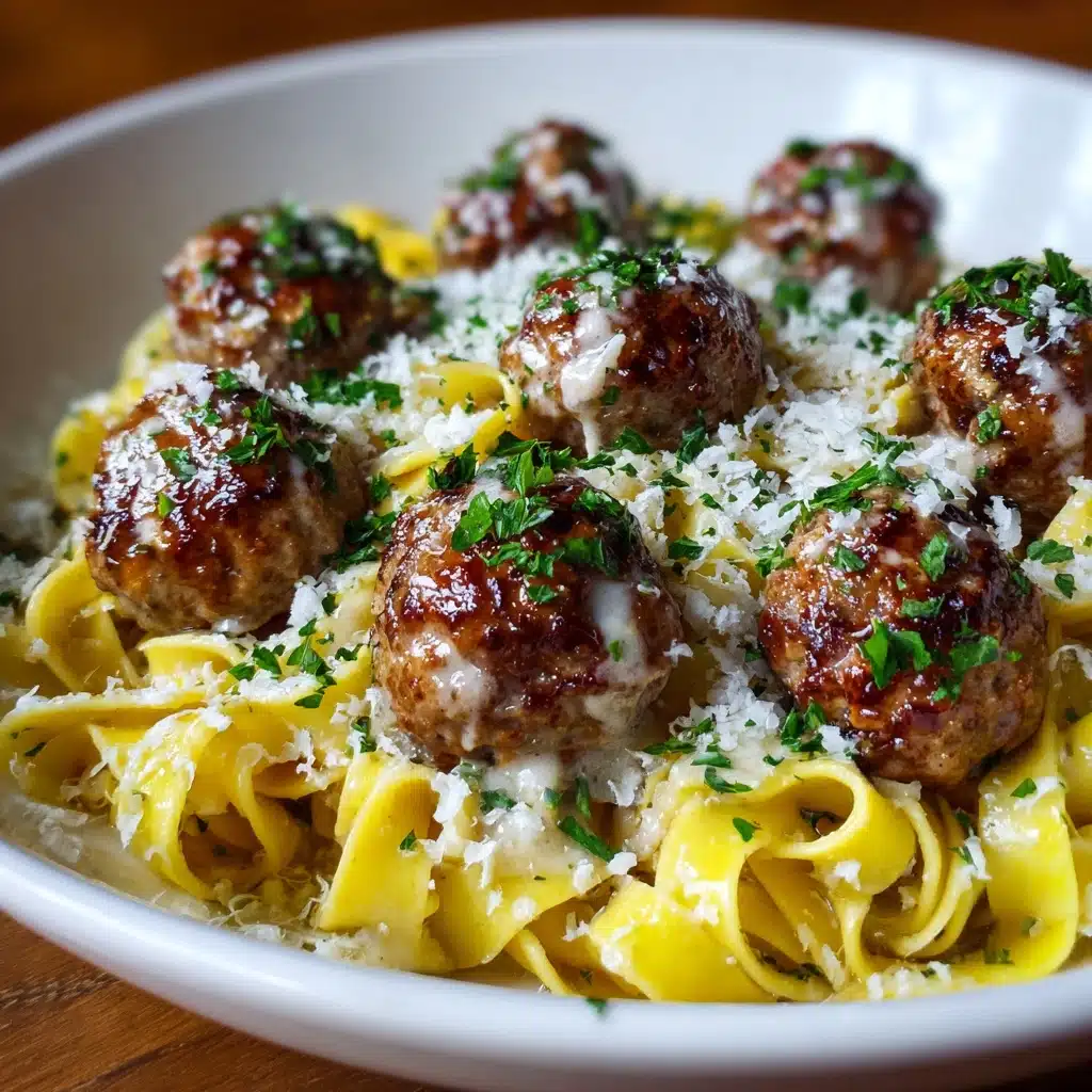 lls Served Over Creamy Parmesan Linguine Recipe - Recipe Image