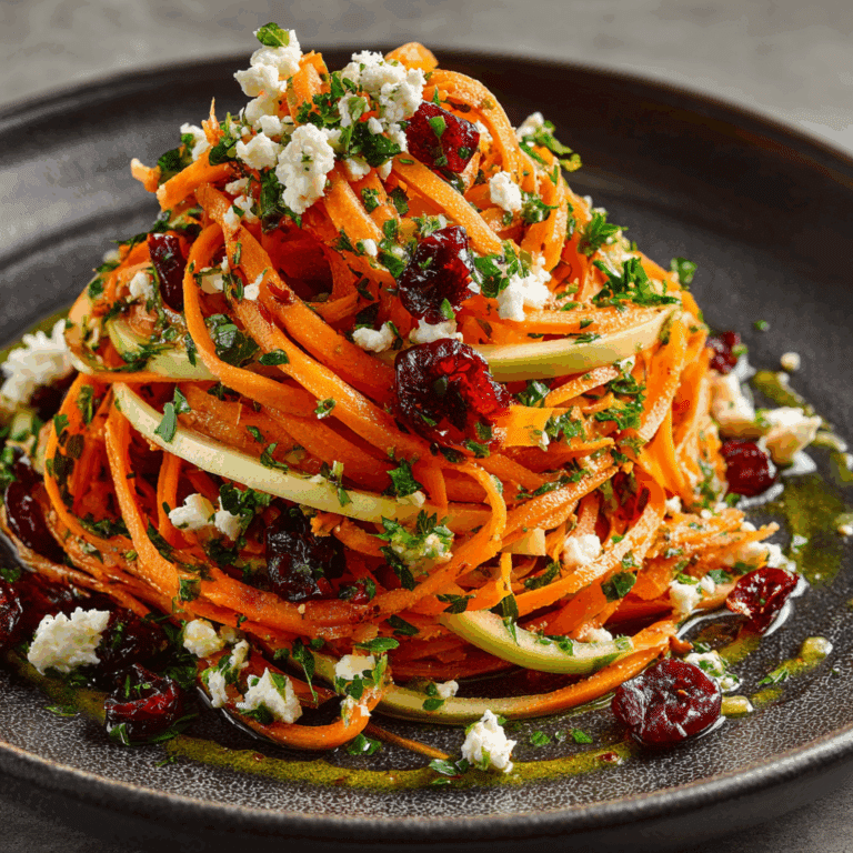 Crunchy Apple & Carrot Salad with Creamy Citrus Dressing Recipe