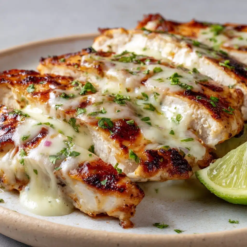 Grilled Salsa Verde Chicken with Pepper Jack Recipe - Recipe Image