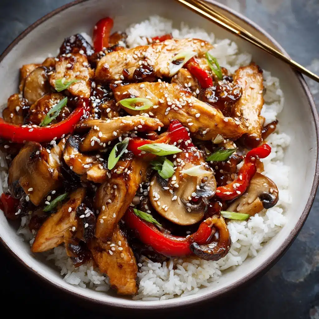 Chicken Mushroom Stir Fry Recipe - Recipe Image