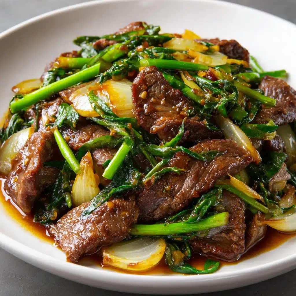 Oyster Sauce Beef & Onion Stir-Fry Recipe - Recipe Image