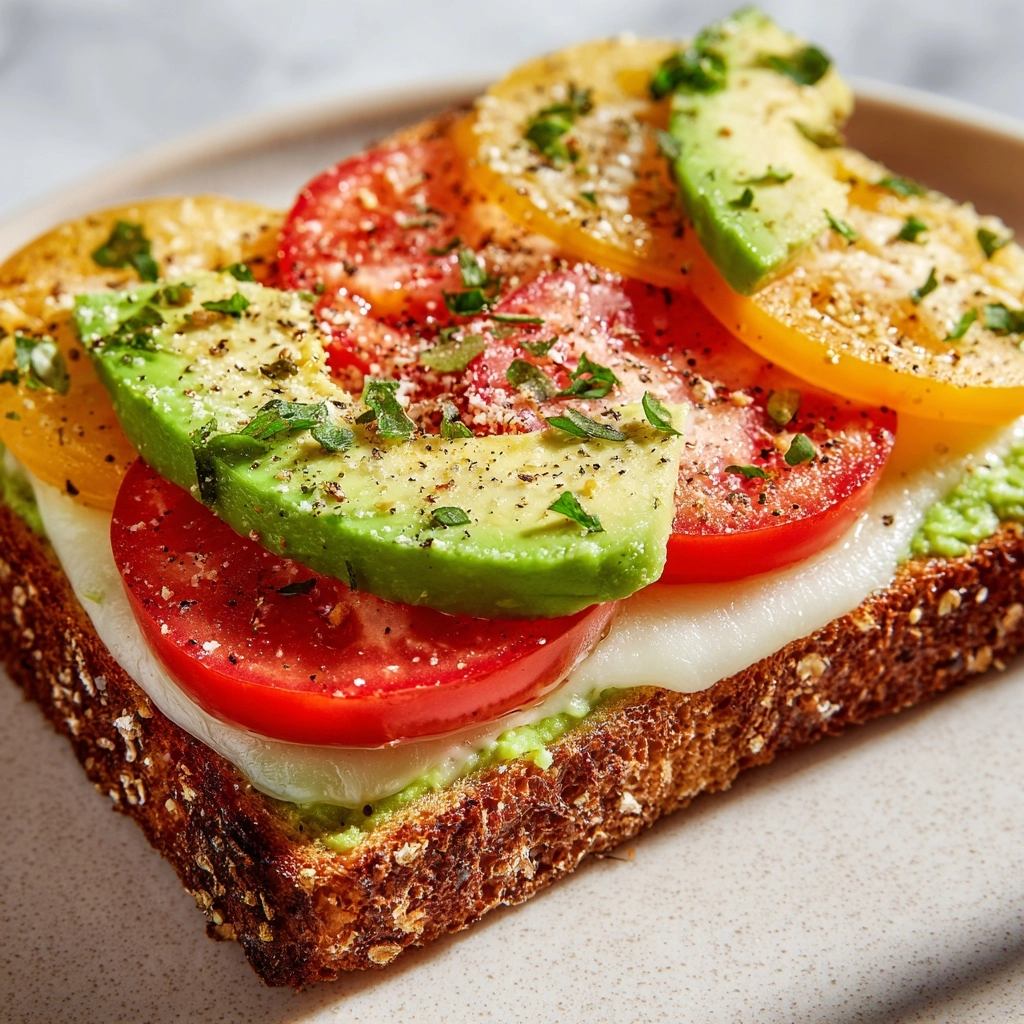 Tomato Avocado Melt Recipe - Recipe Image