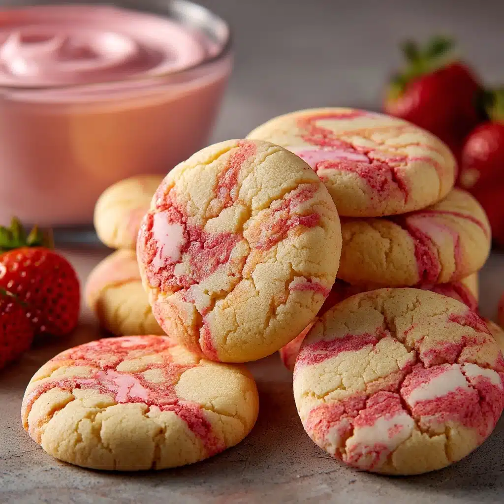 Strawberry Banana Pudding Cookies with Cheesecake Dip Recipe - Recipe Image