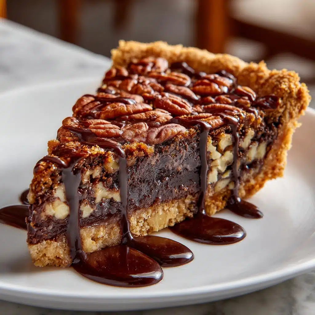Brownie Pecan Pie Recipe - Recipe Image