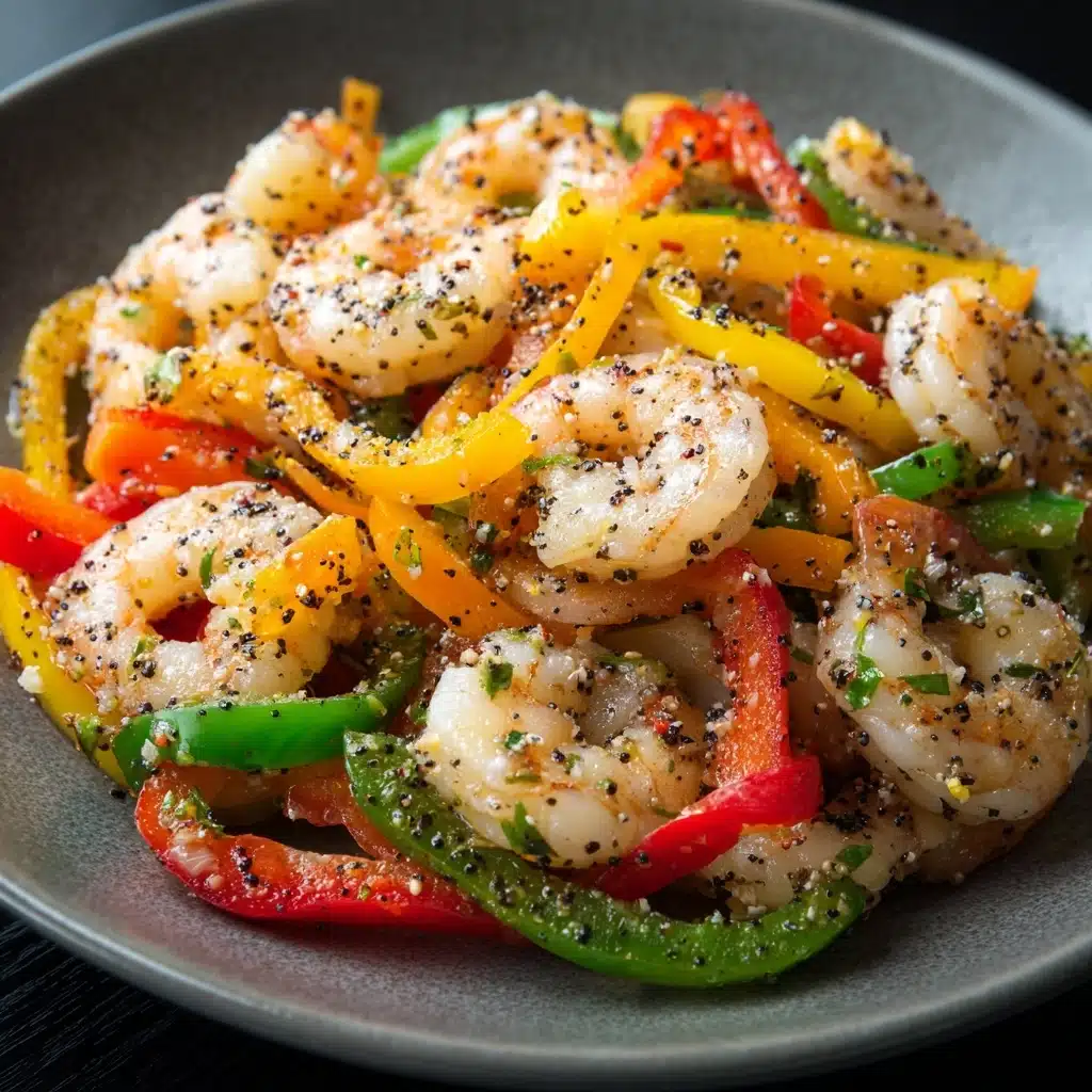 A Flavorful Family Favorite: Shrimp and Pepper Stir-Fry Recipe - Recipe Image
