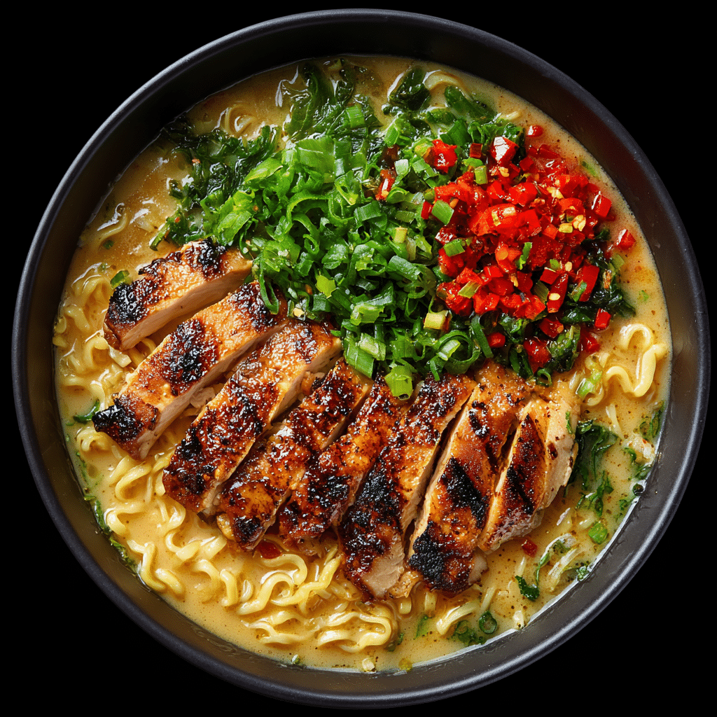 Fiery Chicken Ramen Recipe - Recipe Image