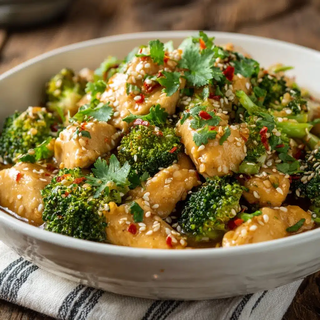Garlic Chicken with Broccoli Recipe - Recipe Image