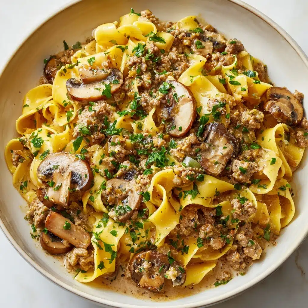 One-Pot Ground Beef Stroganoff Recipe - Recipe Image