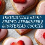 Heart-Shaped Strawberry Shortbread Cookies Recipe