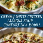 Creamy White Chicken Lasagna Soup Recipe