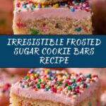 Easy Frosted Sugar Cookie Bars Recipe