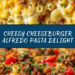 Loaded Cheeseburger Alfredo Pasta Recipe