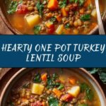 One Pot Turkey Lentil Soup Recipe