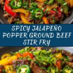 Spicy Jalapeño Popper Mediterranean Ground Beef Stir Fry Recipe