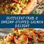 Crab and Shrimp Stuffed Salmon Recipe