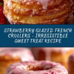 Strawberry Glazed French Crullers Recipe