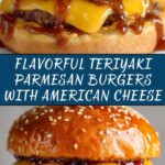 Juicy Teriyaki Parmesan Burgers with American Cheese Recipe