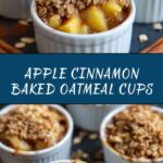 Baked Apple Cinnamon Oatmeal Cups Recipe