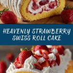 Strawberry Swiss Roll Cake Recipe