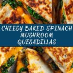 Baked Spinach Mushroom Quesadillas Recipe