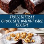 Simple Moist Chocolate Walnut Cake Recipe