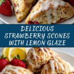 Strawberry Scones with Lemon Glaze Recipe