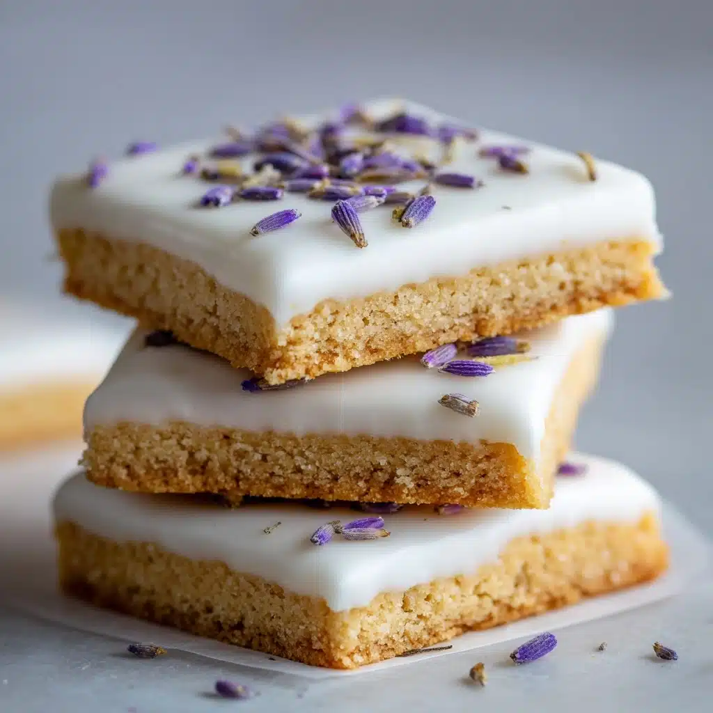 Iced Lemon Lavender Shortbread Cookies Recipe