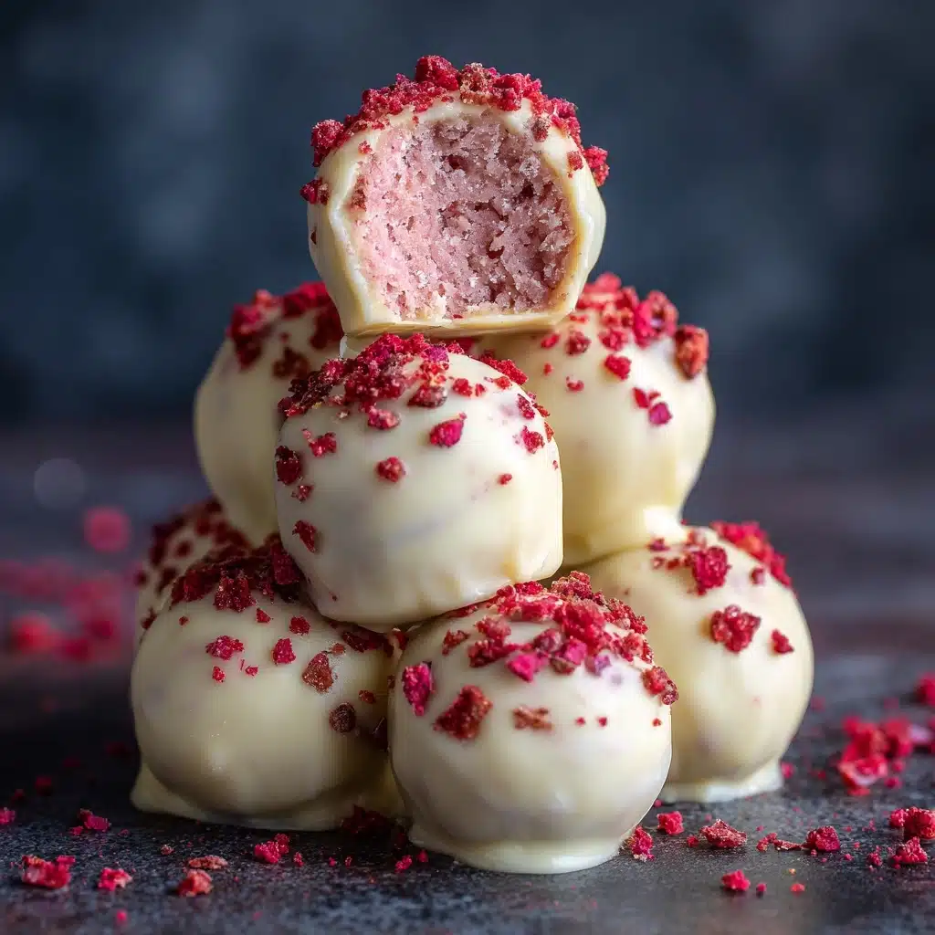 White Chocolate Strawberry Truffles Recipe - Recipe Image